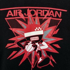 Air Jordan Black Graphic Tee M